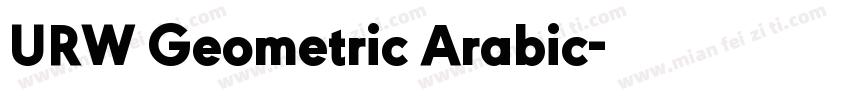 URW Geometric Arabic字体转换